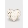 Heart shaped leather bag
