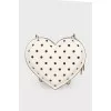 Heart shaped leather bag