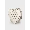 Heart shaped leather bag