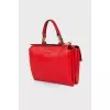 Red leather bag