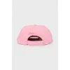 Pink cap with tag