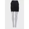 Silk black skirt
