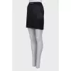 Silk black skirt