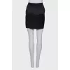 Silk black skirt