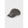 Jeans cap with brand logo