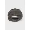 Jeans cap with brand logo