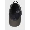 Jeans cap with brand logo