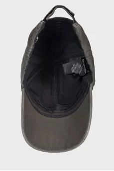 Jeans cap with brand logo