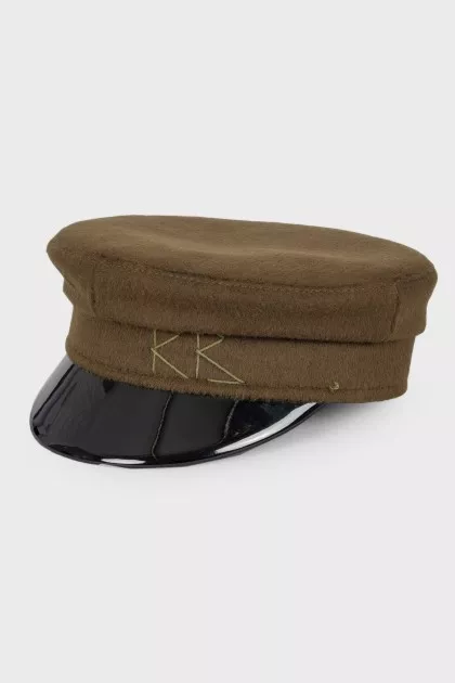 Dark green cap