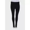 Black leggings with straps