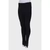 Black leggings with straps