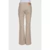 Beige straight fit jeans