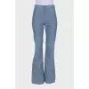 High waisted blue trousers