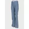 High waisted blue trousers