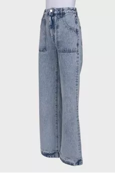 Light blue jeans with tag
