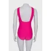 Pink one piece swimsuit