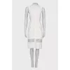 White fringed dress