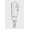 White fringed dress