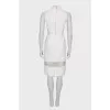 White fringed dress