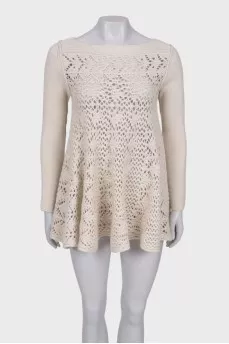 Knitted dress with a pattern