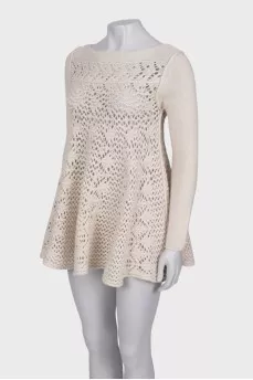 Knitted dress with a pattern