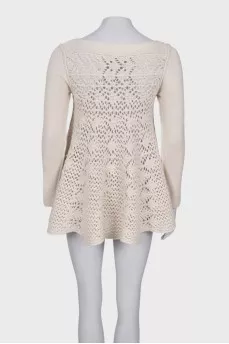 Knitted dress with a pattern