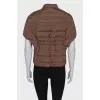 Quilted brown vest