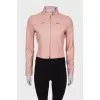 Pink leather jacket
