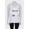 White T-shirt with an inscription