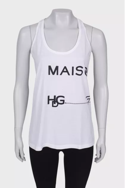 White T-shirt with an inscription