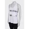 White T-shirt with an inscription