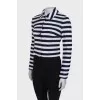 Patterned striped jacket