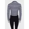 Patterned striped jacket