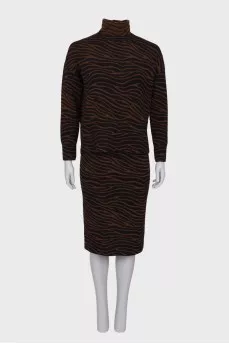 Wool suit in print