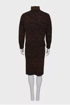 Wool suit in print