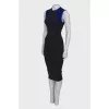 Two-tone body-con shape dress