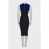 Two-tone body-con shape dress