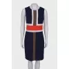 Navy blue dress with inserts