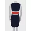 Navy blue dress with inserts
