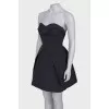 Draped bandeau dress