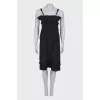 Pleated black dress