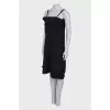 Pleated black dress