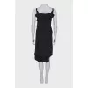 Pleated black dress