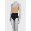 Two tone swimsuit with tag