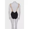 Two tone swimsuit with tag