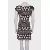 Tie-up print dress 