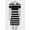 Black and white patterned dress