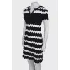 Black and white patterned dress