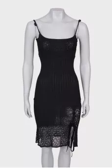 Vintage dress with lace hem