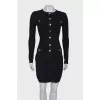 Black dress with silver hardware